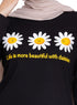 Black Printed Long Sleeve Design 59 - Khotwh